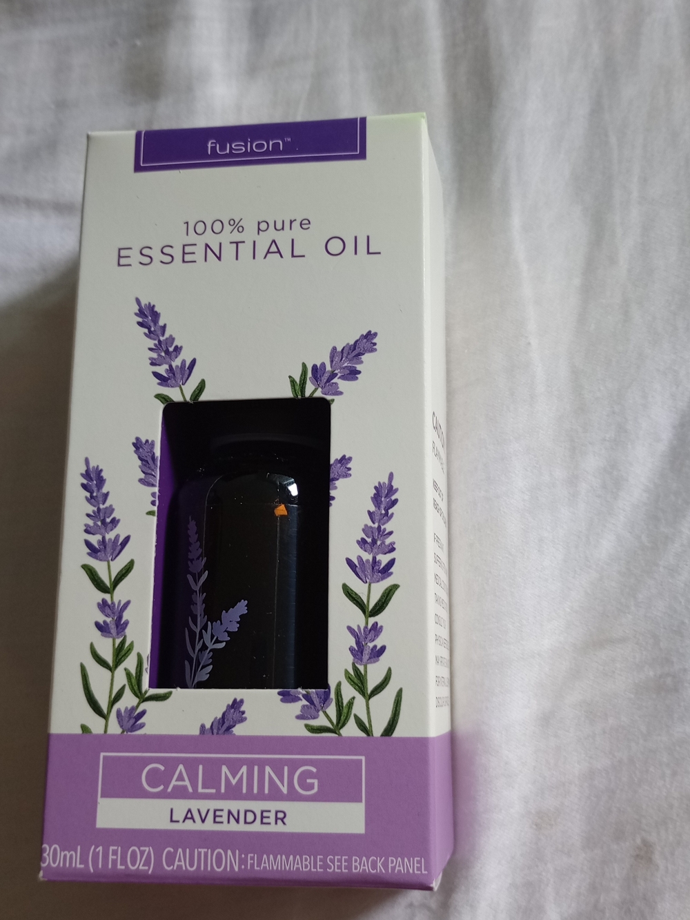 Mineral Fusion Calming Lavender Essential Oil - Purple & White
